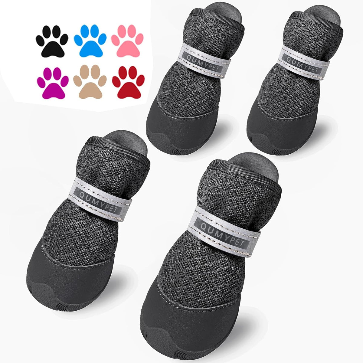 QUMY Dog Shoes for Small Dogs Hot Pavement Puppy Dog Boots & Paw Protectors
