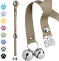 Dog Door Bells for Potty Training, Quick & Easy Puppy Potty Training Method Included, Handcrafted in USA with Loud, Paw-