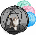 Rolling Cat Ball, Outdoor Cat Enclosure, 27" Foldable Rolling Cat Playpen