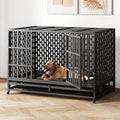 48 Inch Heavy Duty Indestructible Dog Crate, for High Anxiety Dog