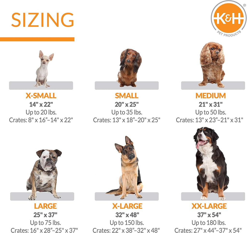 K&H PET PRODUCTS Self-Warming Crate Pad Gray Small 20 X 25 Inches