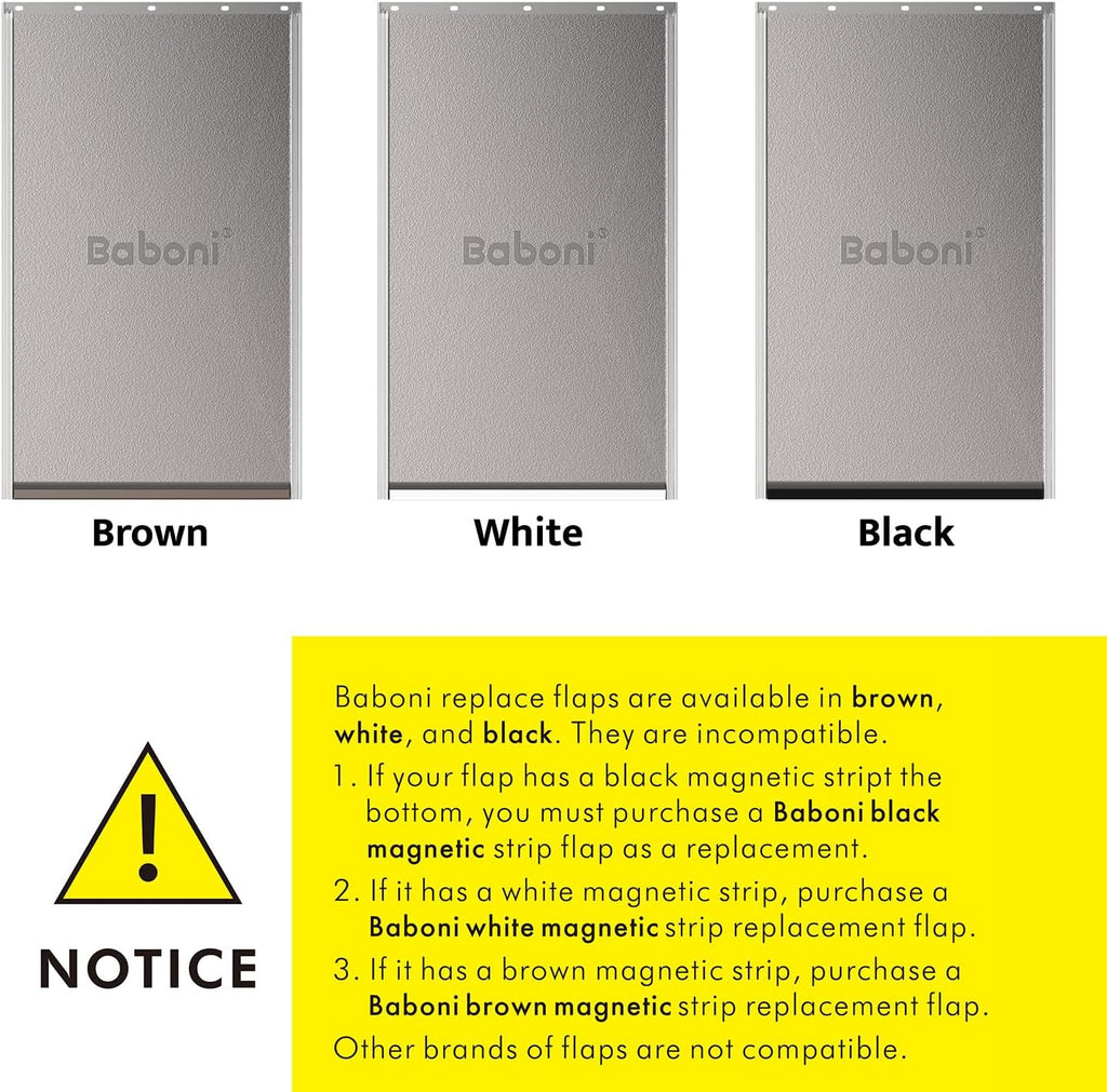 Baboni Replacement Flap for Baboni Plastic Dog Doors,Large(10 1/8 in x 16 7/8 in)