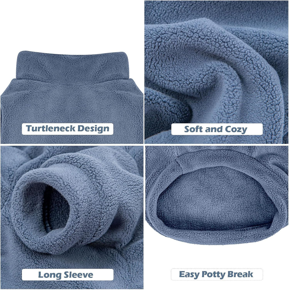GYALAPERI Dog Sweater, 3 Pack Dog Sweaters for Small Dogs Girl Boy