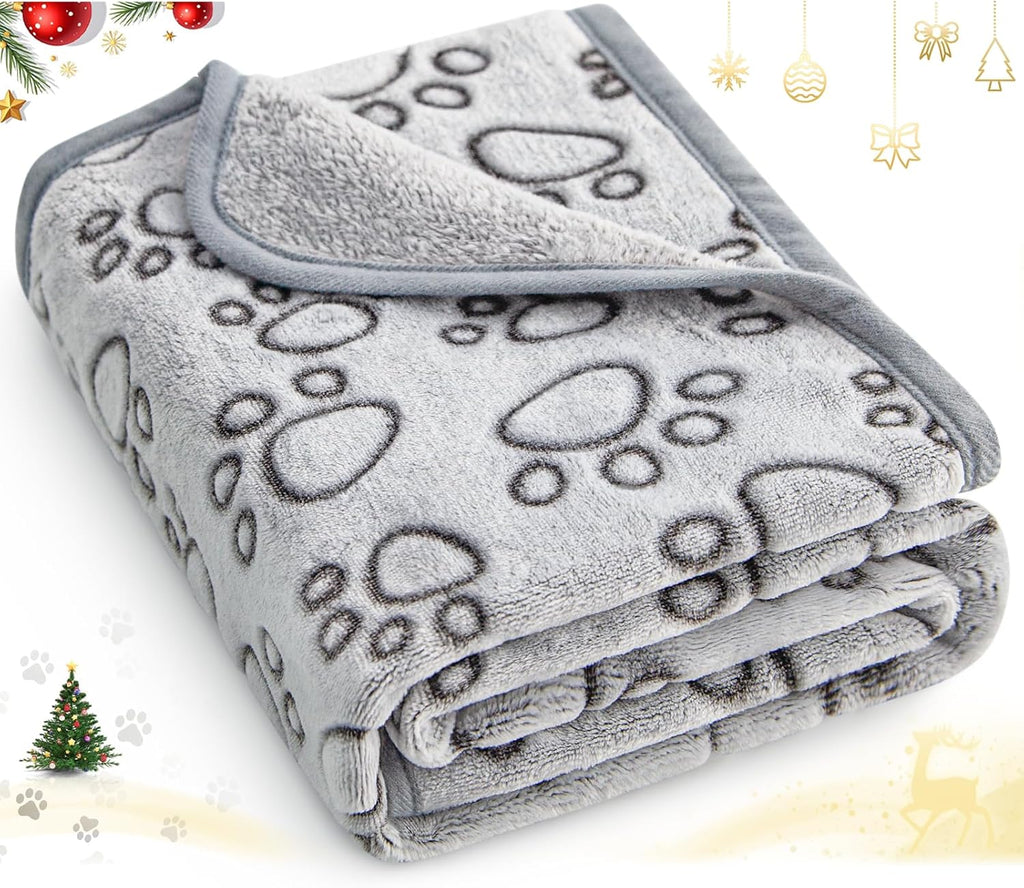 Stuffed® Premium Soft Dog Blanket Washable, 40"x32" Cat Blanket for Indoor Cats Large Medium Small Dog Puppy Essentials 