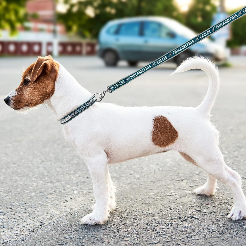Pets First NFL Licensed Philadelphia Eagles Pet Leash, Size Large – Durable Satin Dog & Cat Walking Strap and Pet Tether