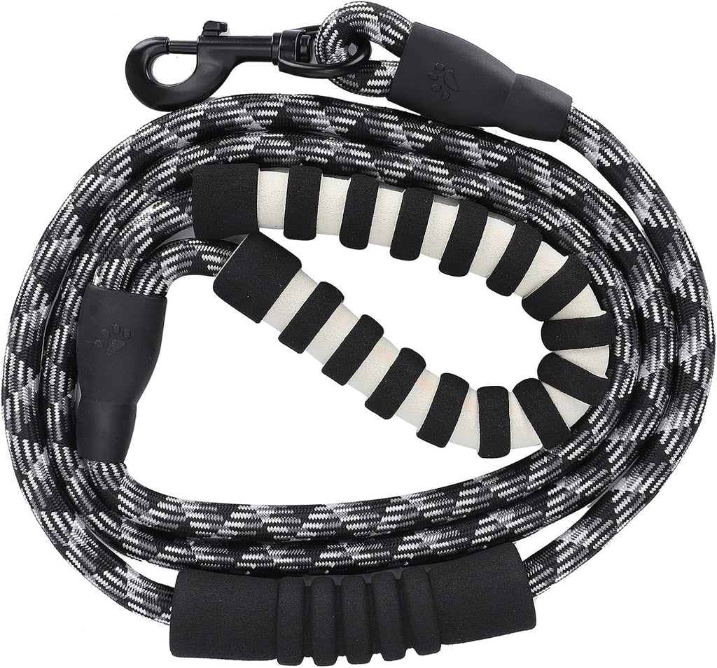 Reflective Dog Leash, Padded Handle 360 Swivel Hook for Walking