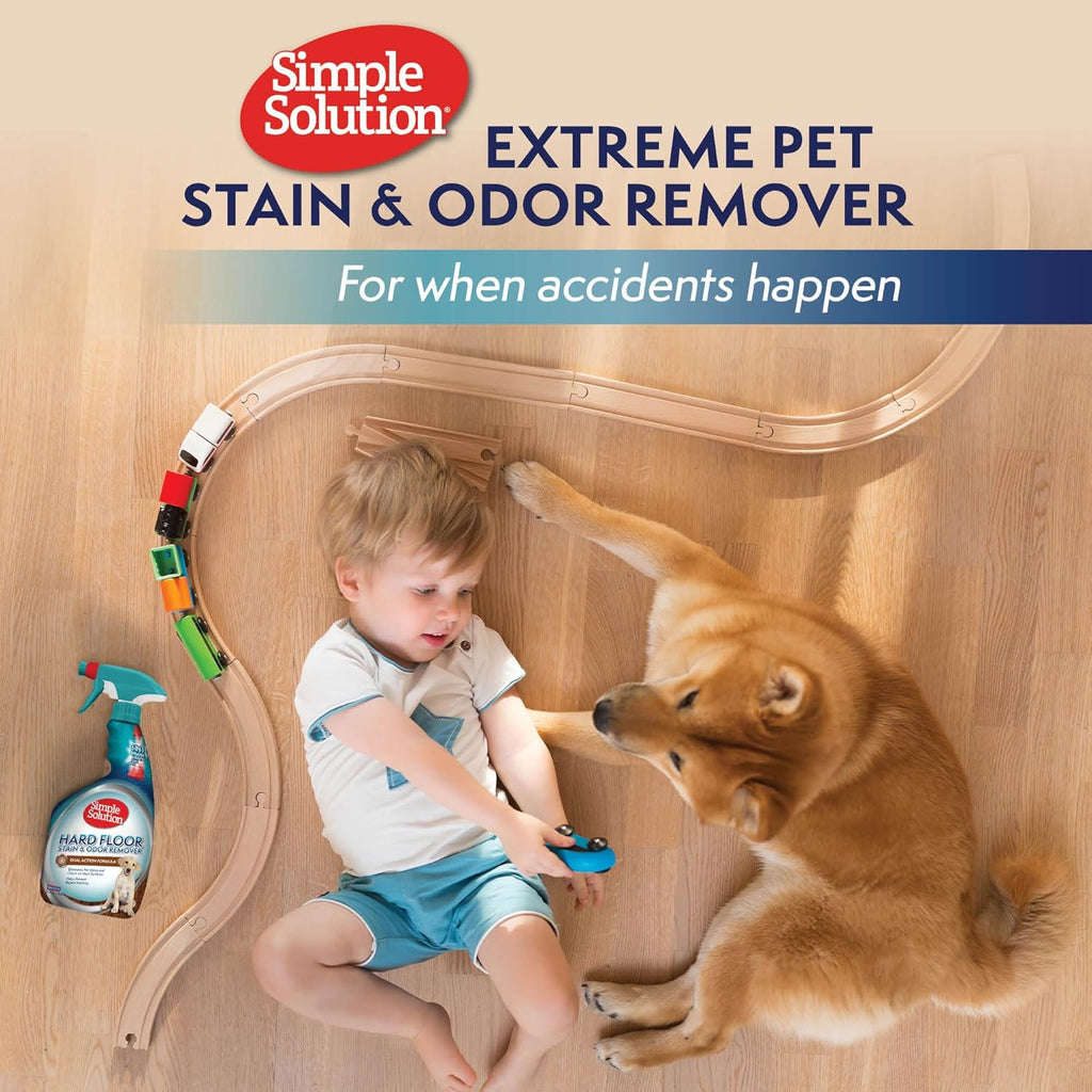 Simple Solution Extreme Cat Stain Remover, Cat Spray Odor Eliminator, 32oz