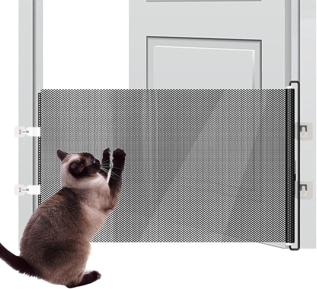 No-Drilling Retractable Dog Gate - Door Fence Accessory, Product with
