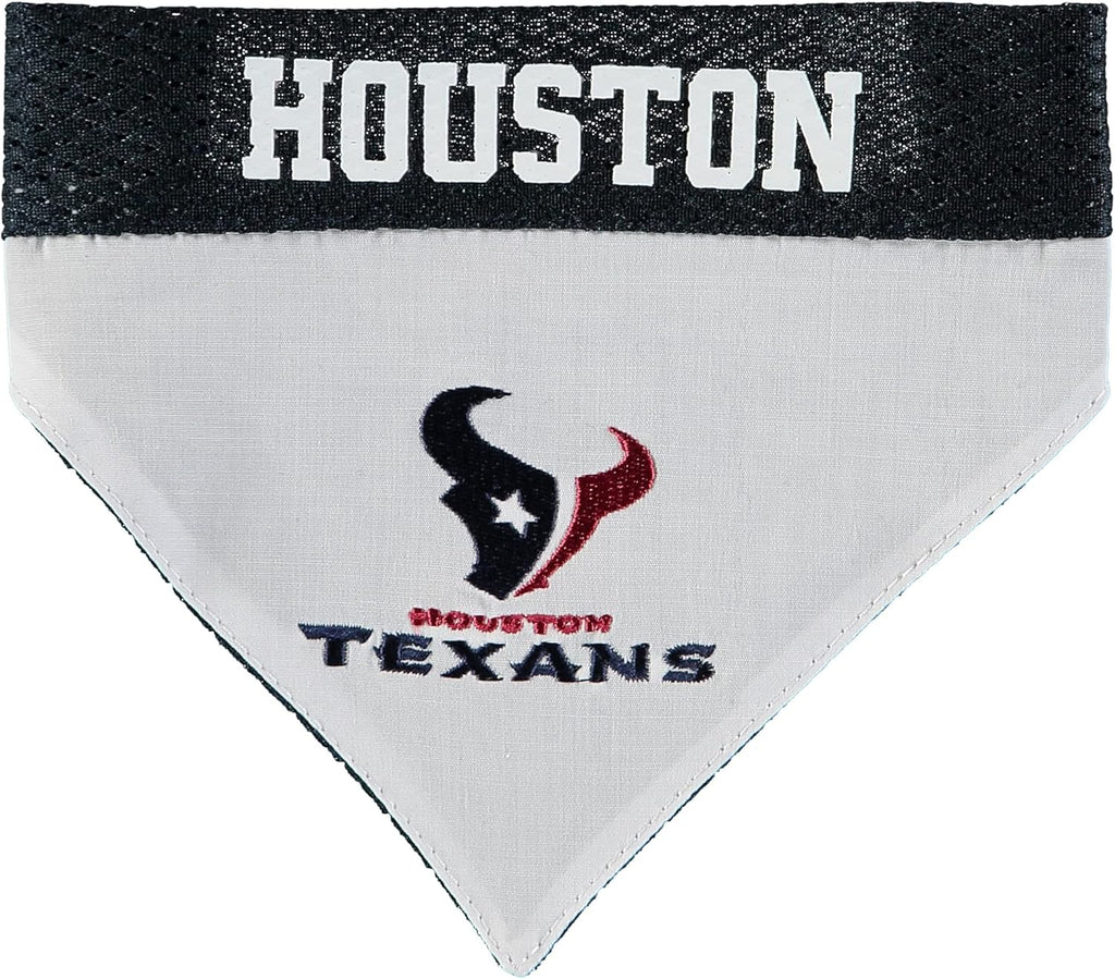 NFL DOG BANDANA - DETROIT LIONS REVERSIBLE PET BANDANA. 2 Sided Sports Bandana with a PREMIUM Embroidery TEAM LOGO, Larg