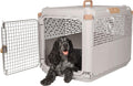 SportPet Designs Collapsible Medium Pet Travel Carrier (Tan), Hard-Sided Kennel for Medium Dogs, Puppies, Cats, Kittens,