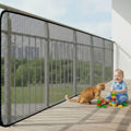 KALYVON Banister Guard 15ft X 3ft Thick, Balcony Netting for Pets (Black)