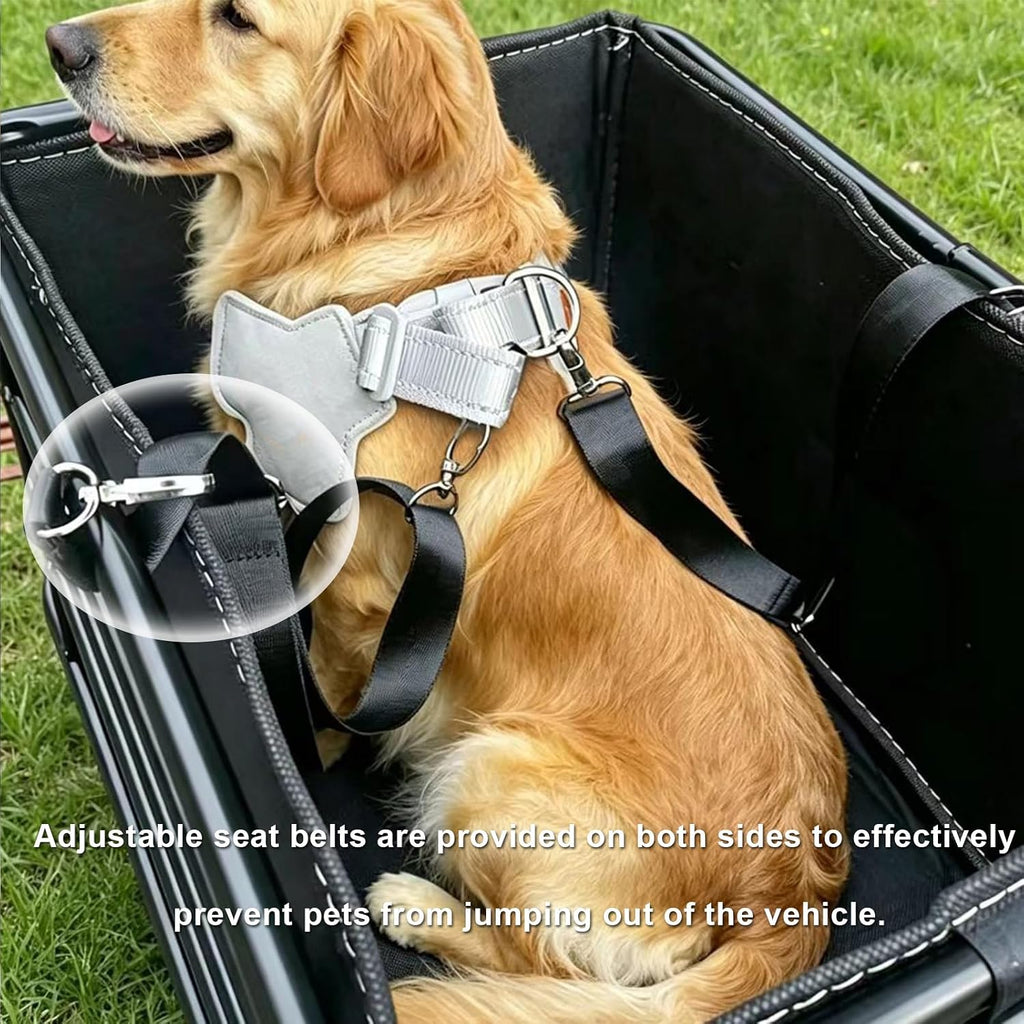 Motorcycle Dog Carrier with Mounting Bracket with Lid and Inner Liner Bag