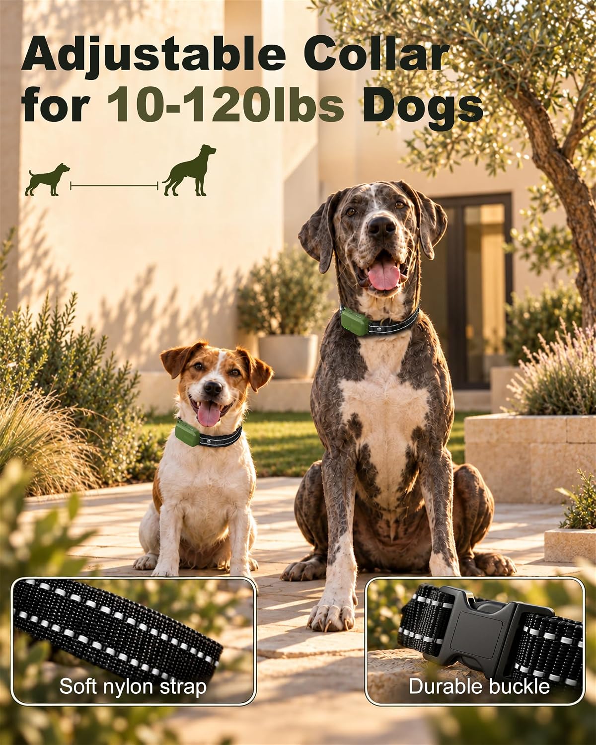 Shock Collar for 2 Dogs, 4500FT Training Collar with Remote for 10-120lbs