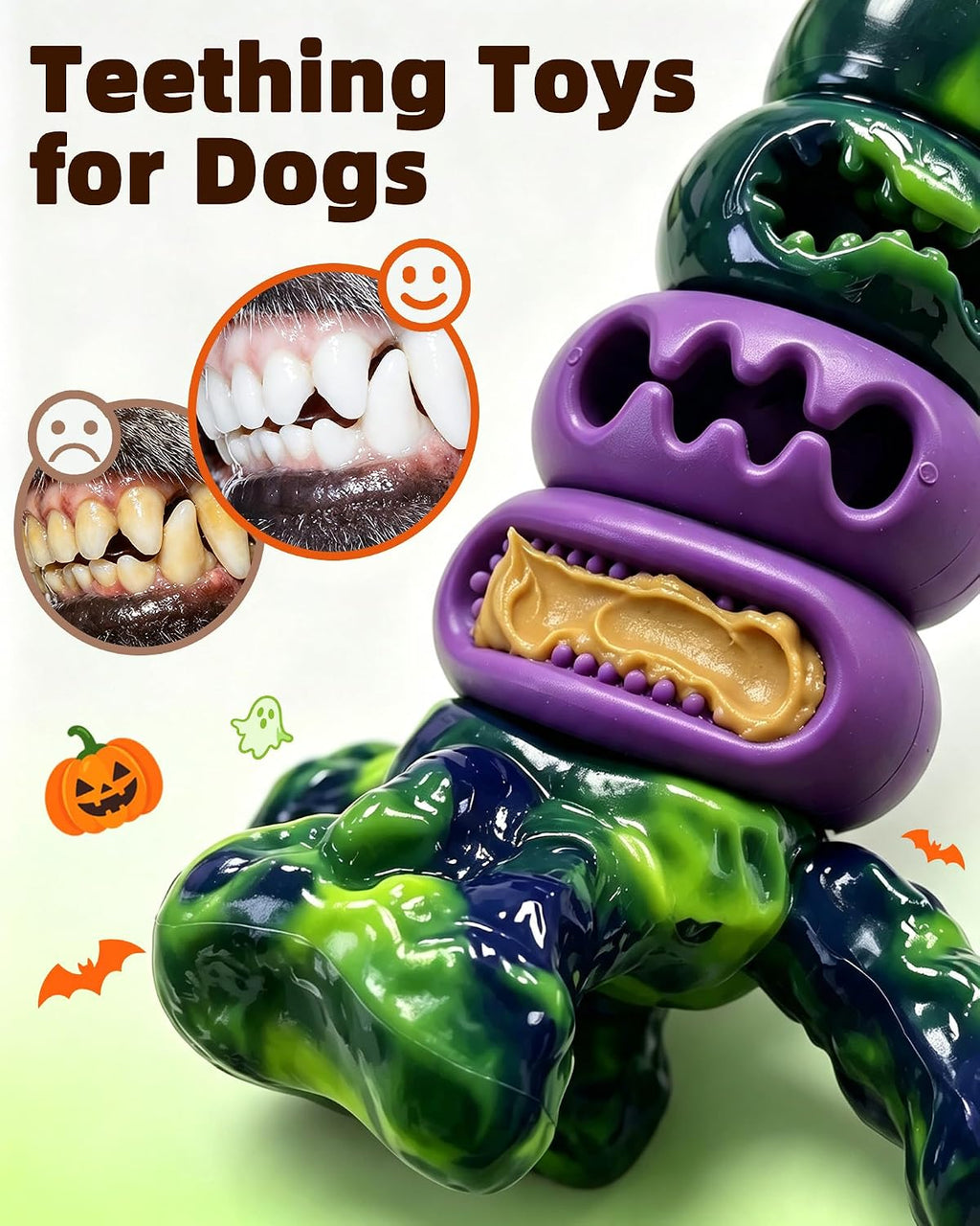 Dog Toys for Aggressive Chewers, Indestructible Dog Chew Toy Beef Flavor