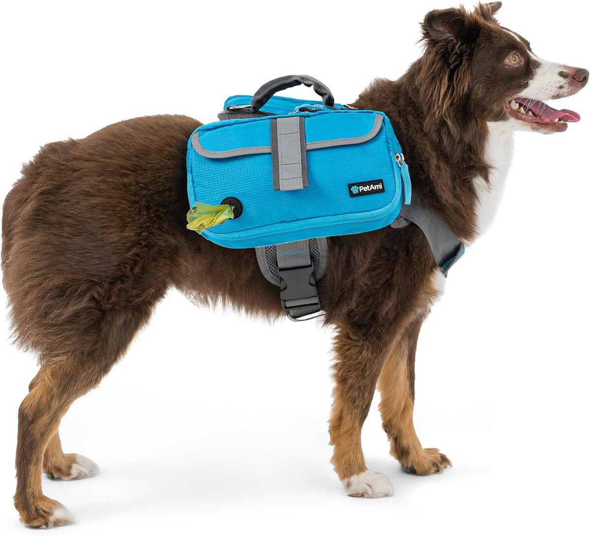 PetAmi Dog Backpack for Medium Large Dogs, Hiking Saddle Bag, Orange