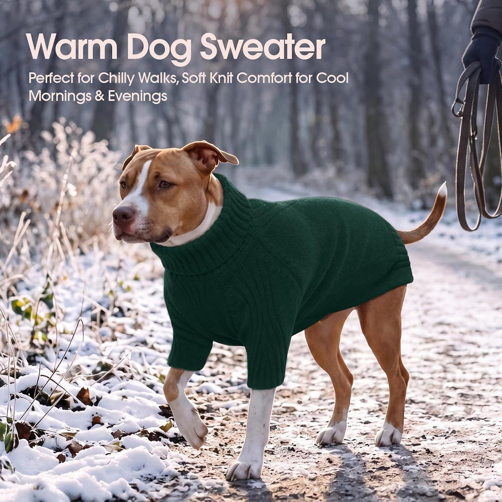 XL Dog Sweater, Winter Doggy Clothes for Medium Dogs Girl Boy