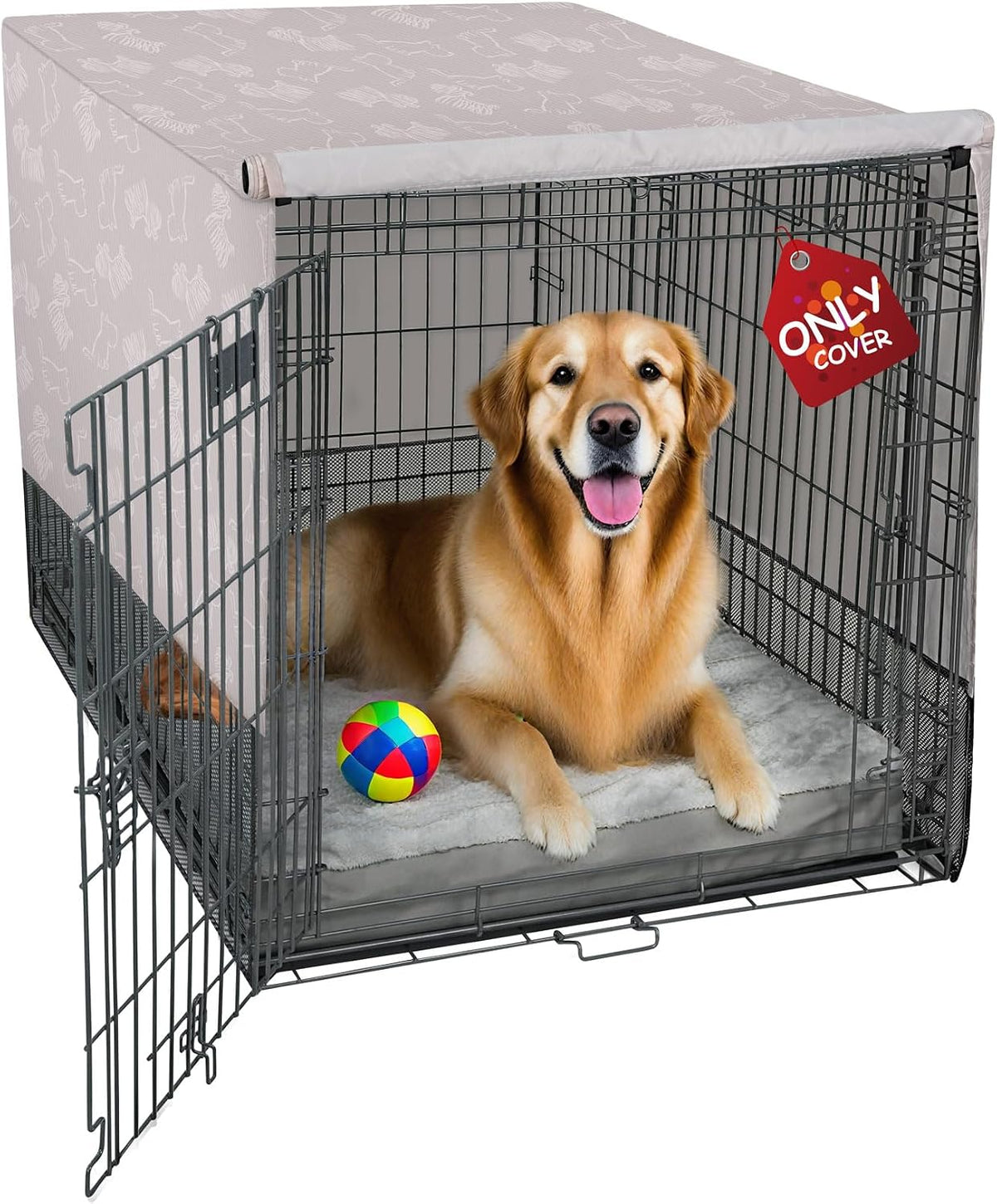 Explore Land Breathable Dog Crate Cover, 24 inches (Black)