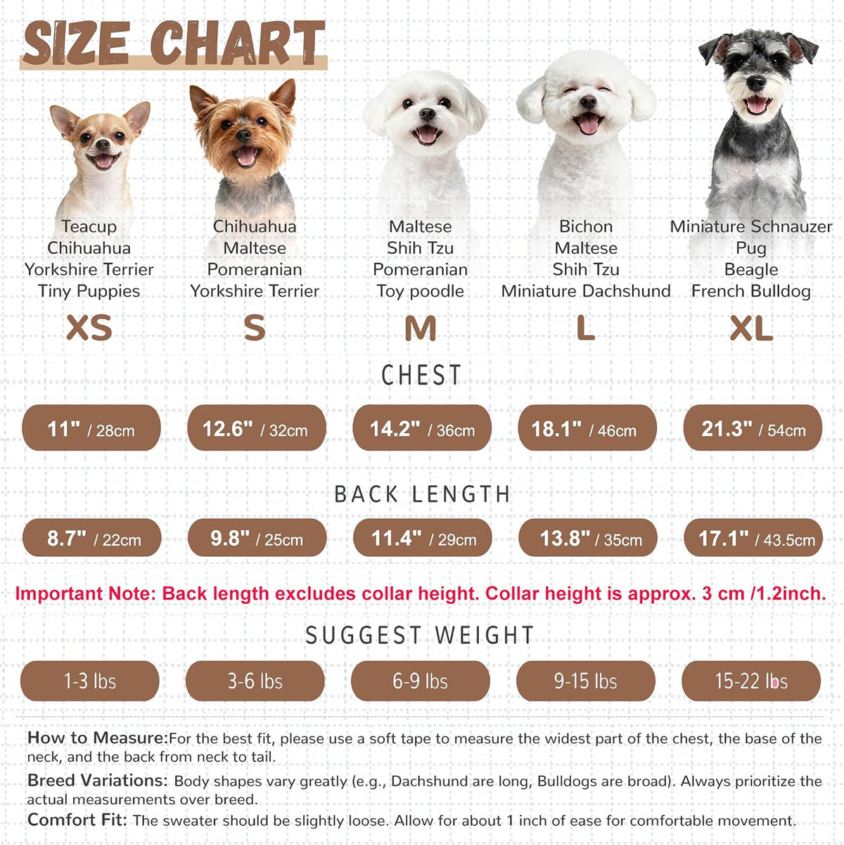 Small Dog Sweaters Cardigans Clothes for Small Medium Dogs Boy Girl