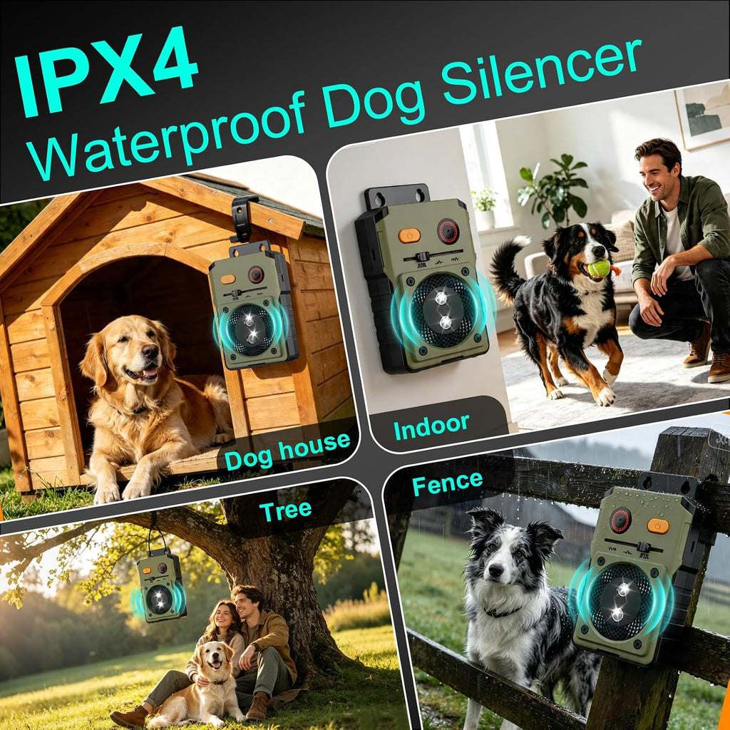 Anti Barking Device for Dogs, 3 Modes Ultrasonic Bark Deterrent