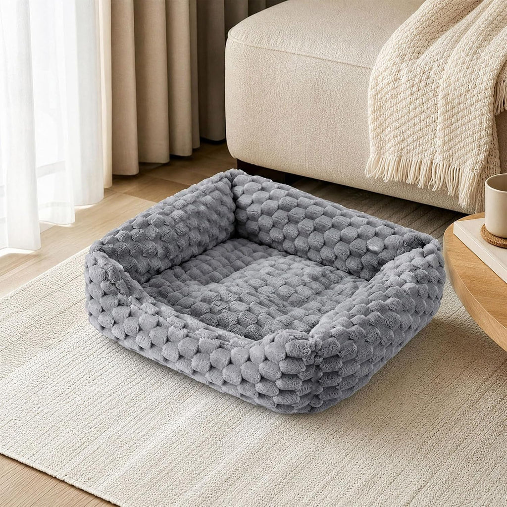 Cat Couch, Soft Pets Bed, Fluffy Cat Sofa, cama para Gatos, Gray