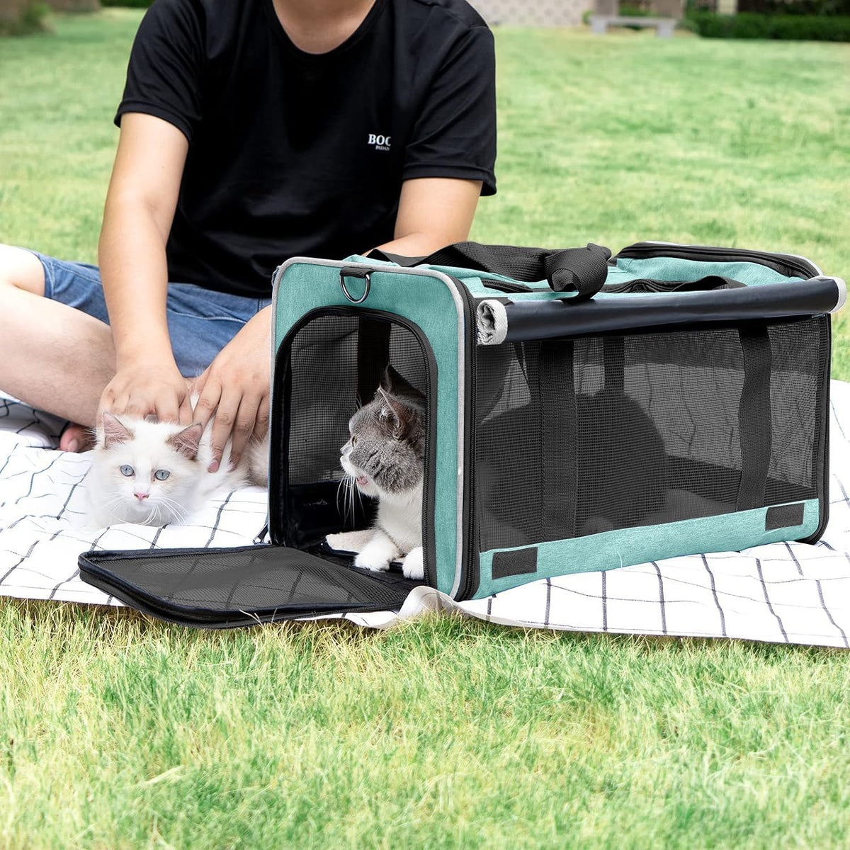 Small Dog Carrier Yorkshire Puppy Softshell Chihuahua Transport Cage