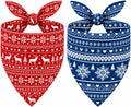 Christmas Dog Bandanas Nordic Style Dog Winter Outfit Costume XL