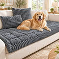 Pet Couch Cover 3-Piece Set, 2 Pillow Covers (Dark Gray,27.6 x 59.1 in)