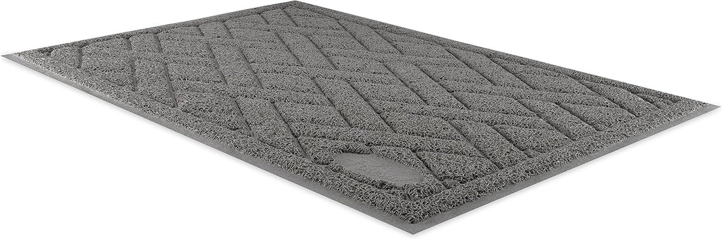 Pawkin Cat Litter Mat, Patented Design with Litter Lock Mesh, Extra Large, Durable, Easy to Clean, Soft, Fits Under Litt