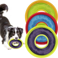 3 Pcs Flying Discs, Interactive Flyer Toys, Feedable Lightweight Catch and Fetch Toys for Small Medium Large Dogs, Float