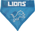 NFL DOG BANDANA - DETROIT LIONS REVERSIBLE PET BANDANA. 2 Sided Sports Bandana with a PREMIUM Embroidery TEAM LOGO, Larg