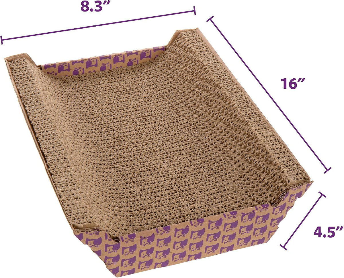 SmartyKat Super Scratcher Chaise Corrugated Cat Scratcher, Catnip Infusion Technology - Brown, One Size