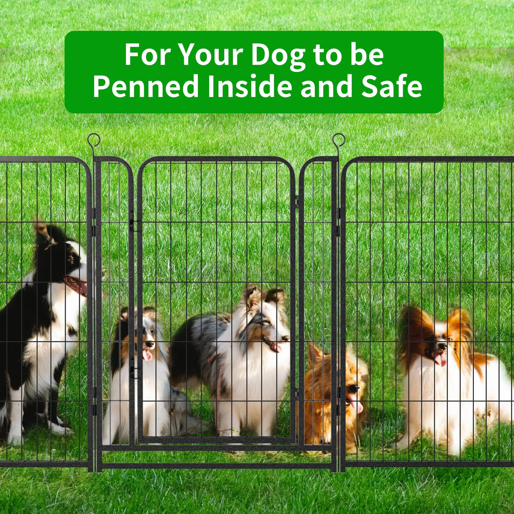 Kfvigoho Dog Playpen Outdoor Extra Wide 12 Panels Heavy Duty Dog Fence 40"
