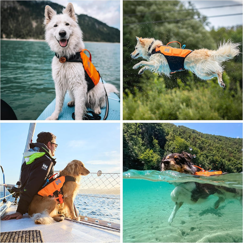 Non-stop dogwear Protector Life Jacket, Innovative Dog Life Jacket, Breathable Dog Swimming Vest with Ergonomic Design f