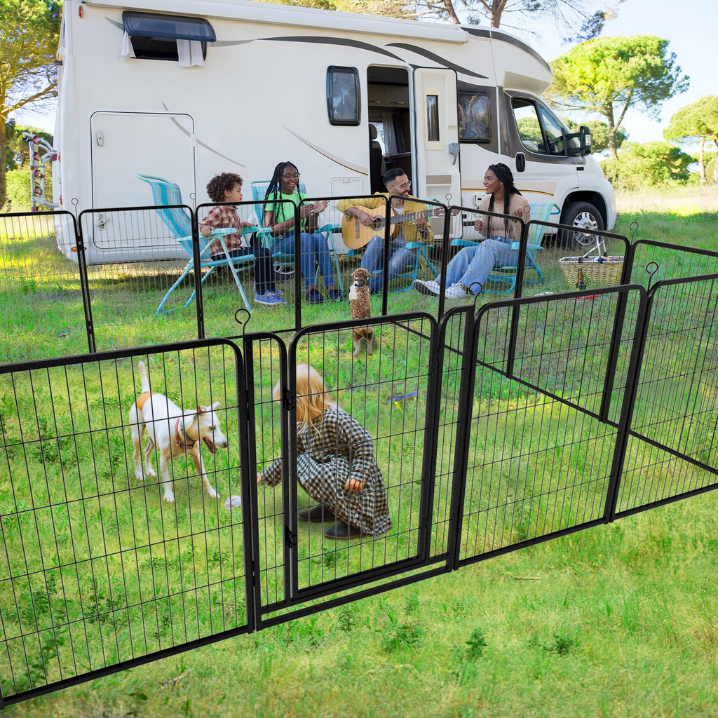 Kfvigoho Dog Playpen Outdoor Extra Wide 12 Panels Heavy Duty Dog Fence 40"