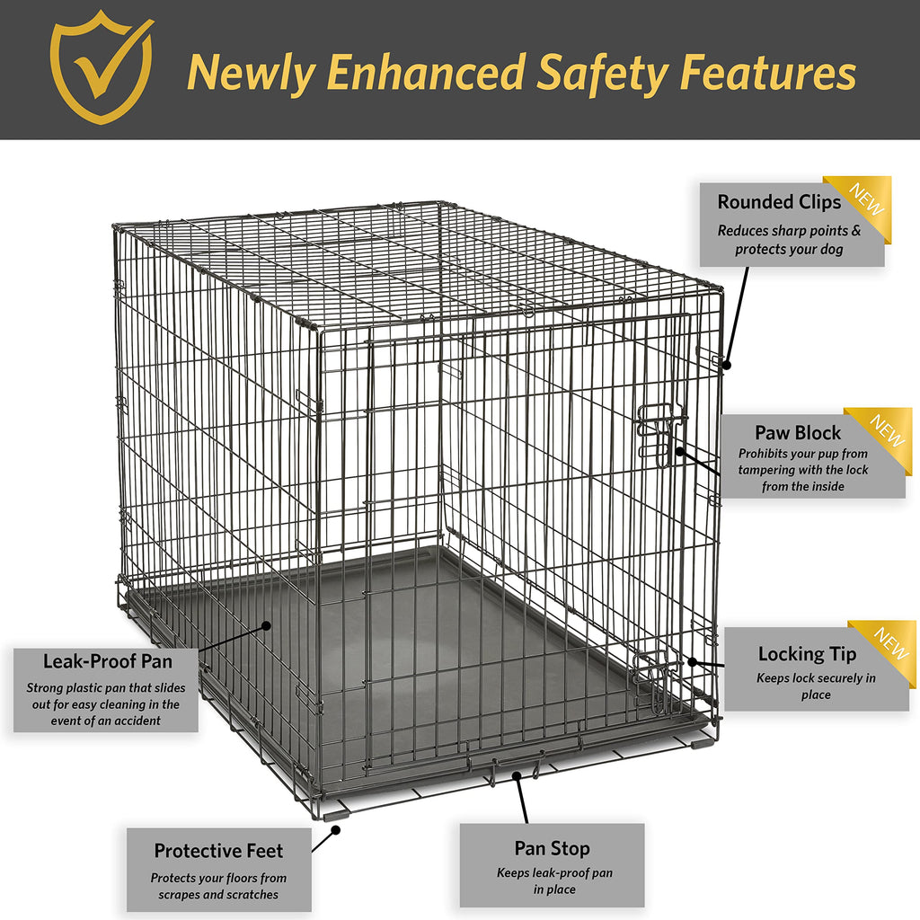 New World by Midwest 48-Inch Single Door Crate, XL Breeds, 90-110 lbs