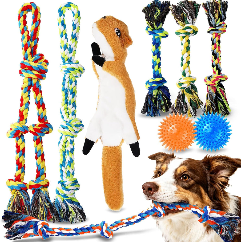 Forfon Tough & Strong Dog Rope Toy for Aggressive Chewers