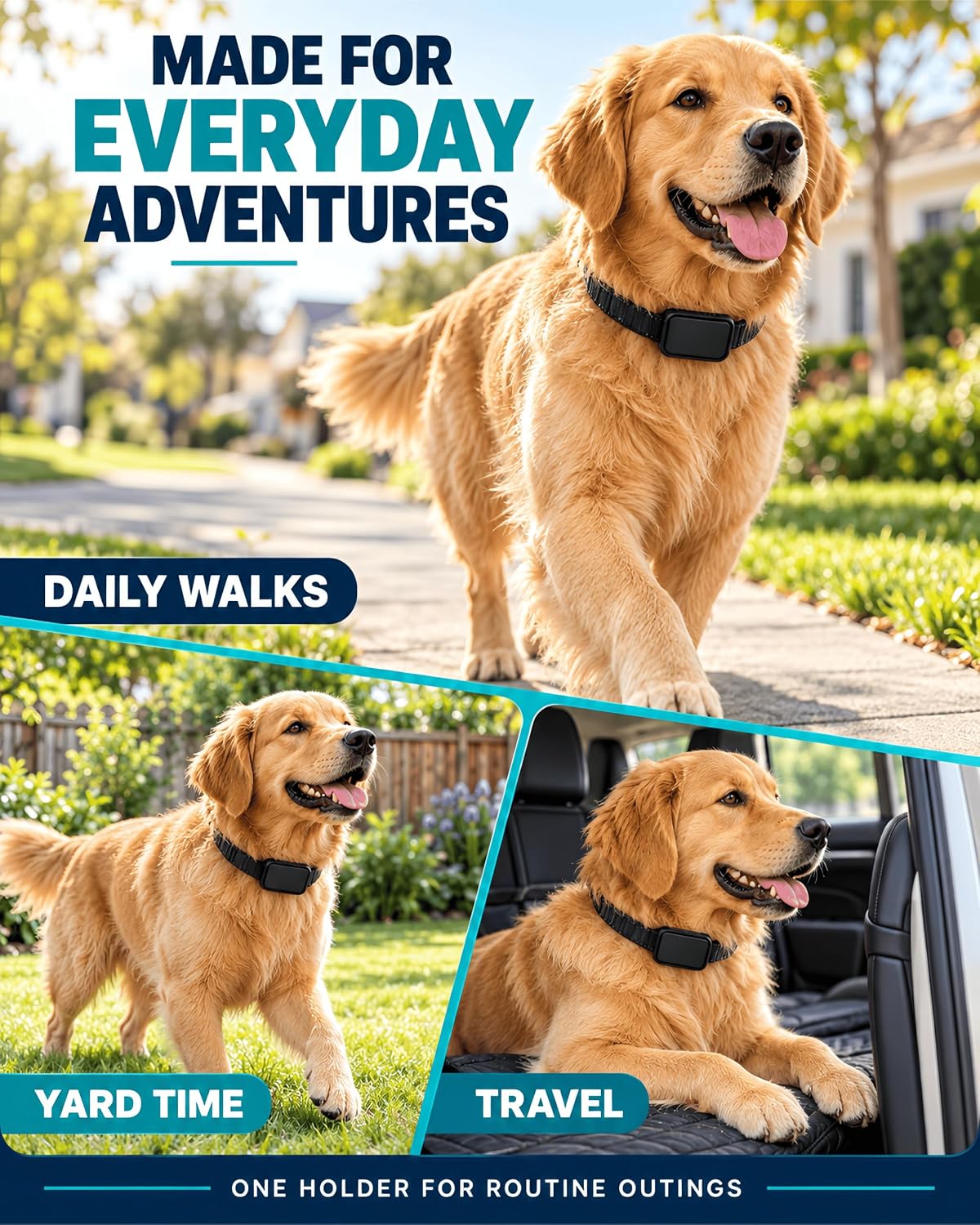 Dog Collar Adapter Compatible with Fi Mini GPS Tracker, Up to 1.5 In Wide