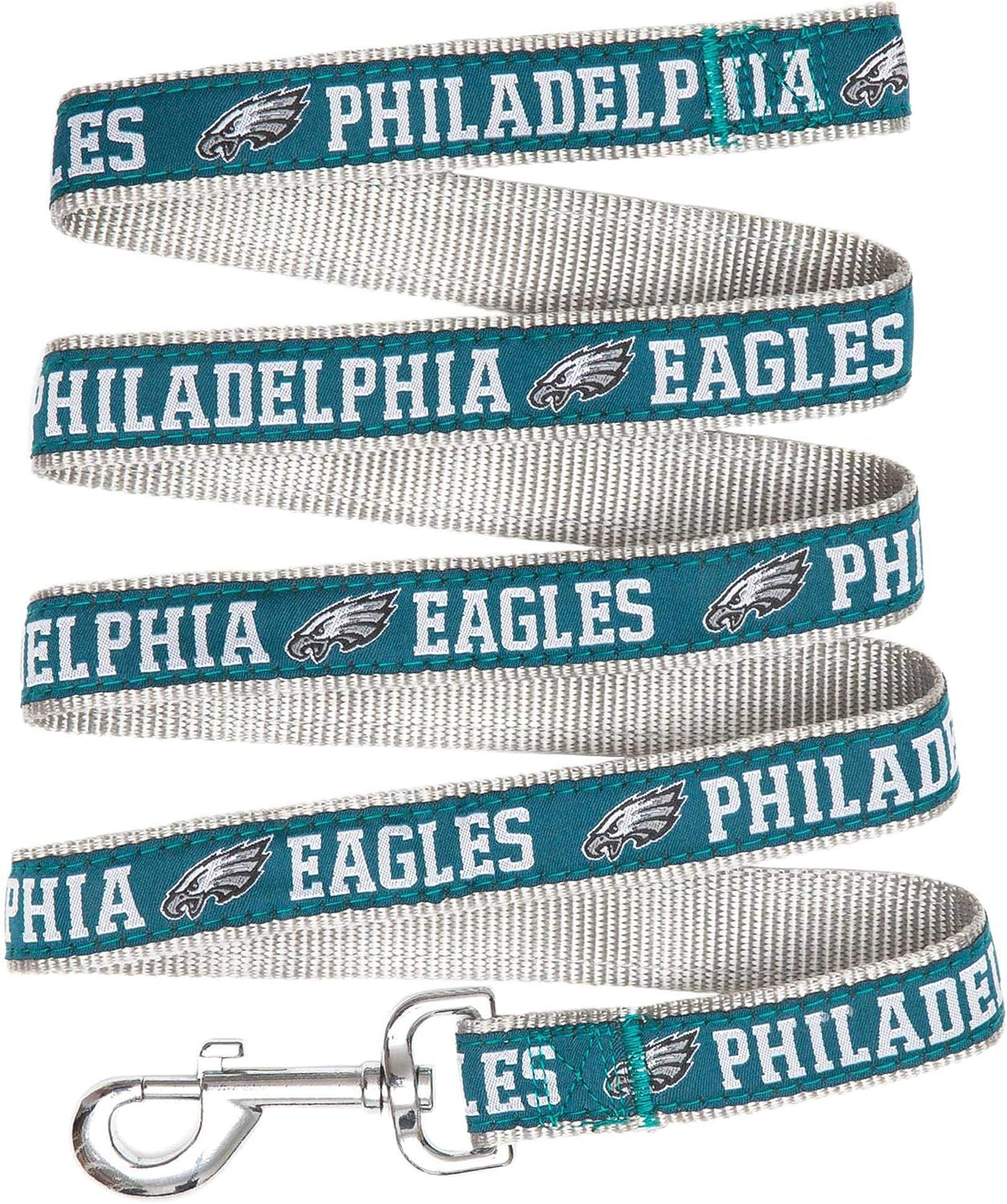 Pets First NFL Licensed Philadelphia Eagles Pet Leash, Size Large – Durable Satin Dog & Cat Walking Strap and Pet Tether