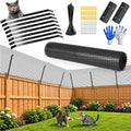Cat Fence Outdoor Barrier 33FT, Anti Climb Fence Topper for Cats
