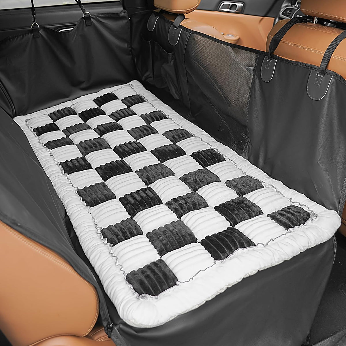 Backseat Dog Bed Mat for Car, Non-Slip Dog Bed for Car Back Seat