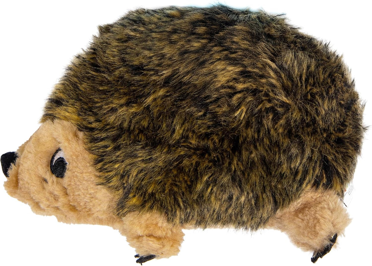 Outward Hound Hedgehogz Plush Dog Toy, Squeaks & Grunts, Large, 12" x 7"