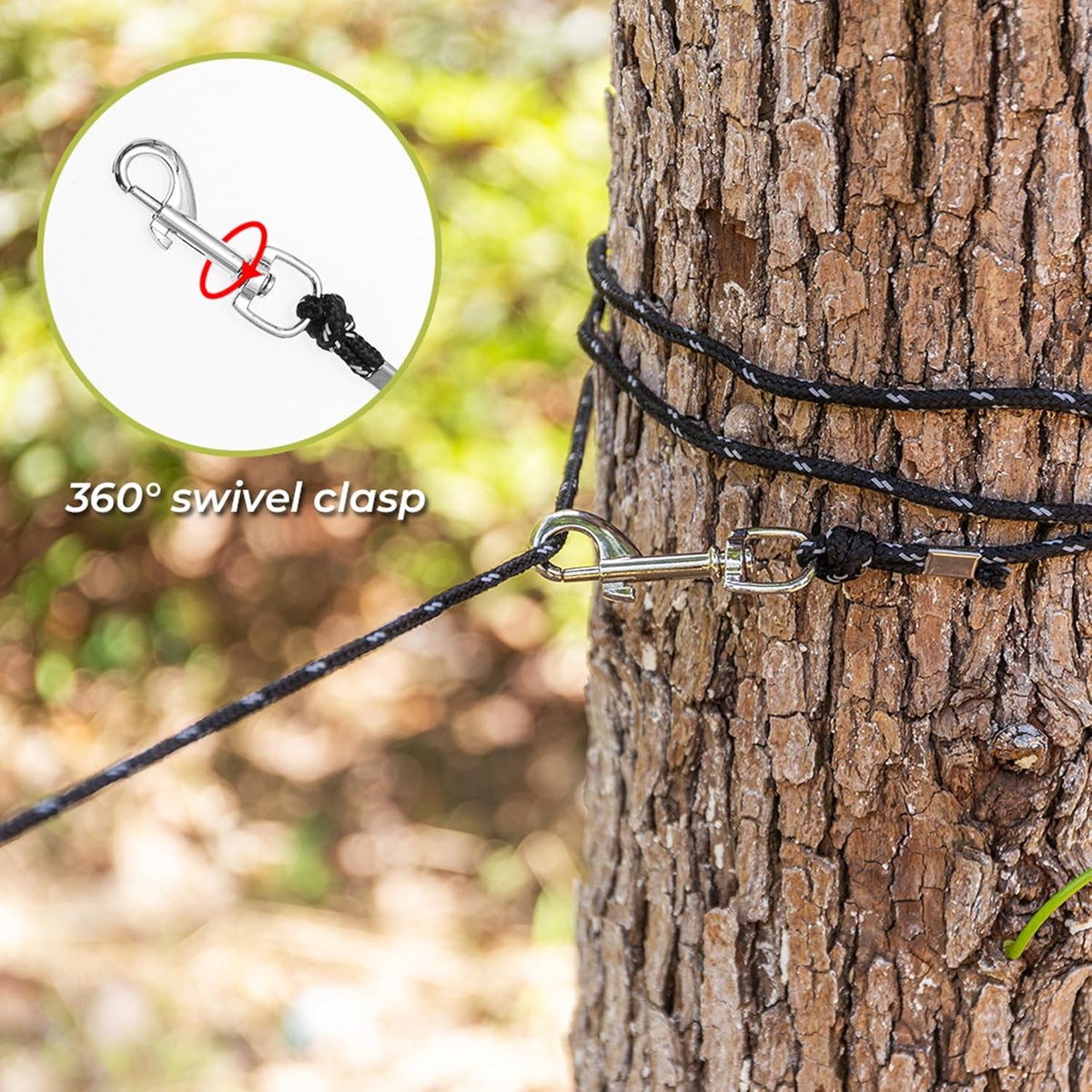 Long Cat Leash Reflective Pet Rope for Yard Walking Training Outdoor Use