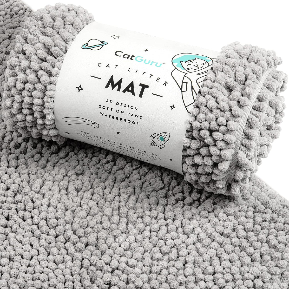 CatGuru Cat Litter Mat, Medium, Extra Large, XXL, Waterproof Litter Box Mat, Non Slip Kitty Litter Mat, Machine Washable