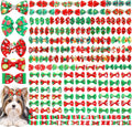150 Pcs Christmas Dog Hair Bows Grooming Bows Bulk