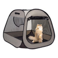 LAFYETTE. - US Based, Portable Cat Playpen, Trapezoidal Stable Design, Foldable Pet Tent for Indoor Outdoor Use, Cat Dog Play Enclosure, Kitten Puppy Kennel Crate, Pet House, Easy Setup, 33" x 26.5"