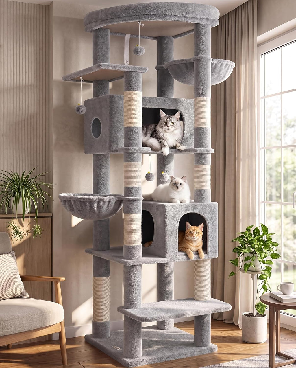 Globlazer Heavy Duty Cat Tree Tower for Indoor Cats Large Adult