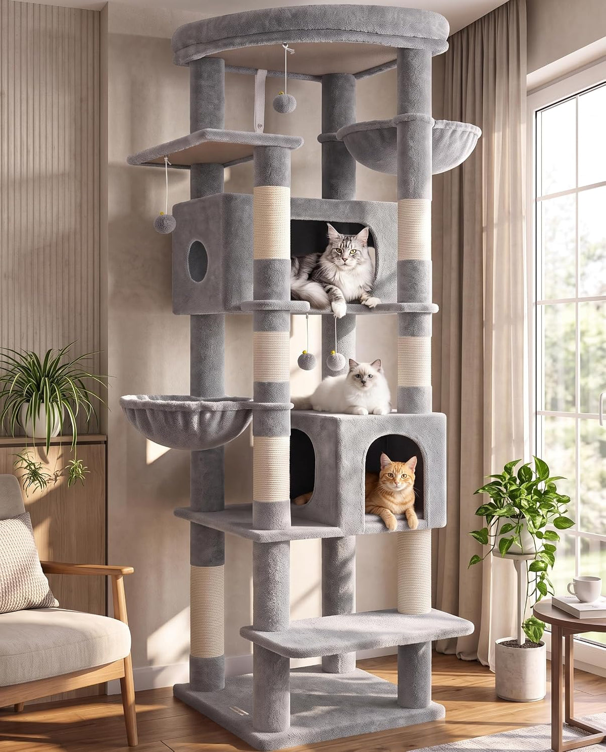 Globlazer Heavy Duty Cat Tree Tower for Indoor Cats Large Adult