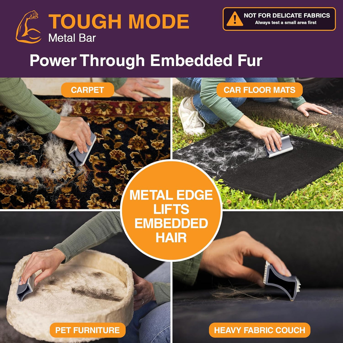 Neater Pet Brands FurDozer X4 Hybrid Pet Hair Remover for Furniture & Car