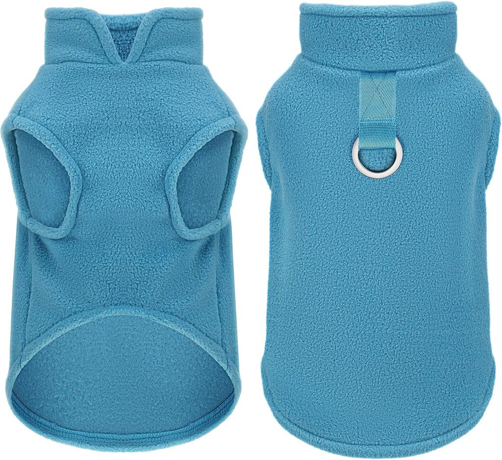 Sleeveless Vest Polyester Dog Jacket Tank Top Leash Ring Black M