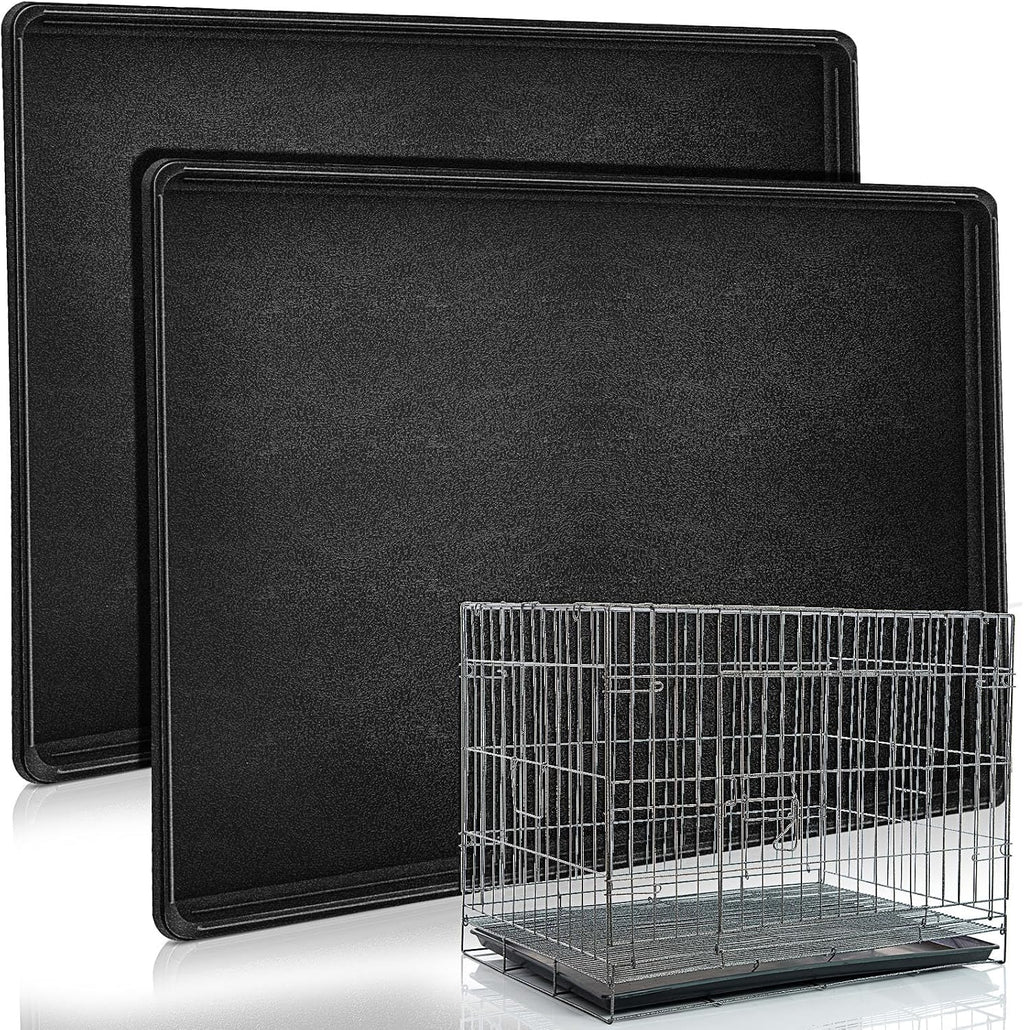 2 Pcs Dog Crate Tray 42" Replacement, Plastic Bottom Pan